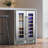 24 Inch 20 Bottle & 57 Can Dual Zone Built-in/Freestanding Wine & Beverage Refrigerator Undercounter Cooler with Built-In Light and 2 Type Handle Modern Series