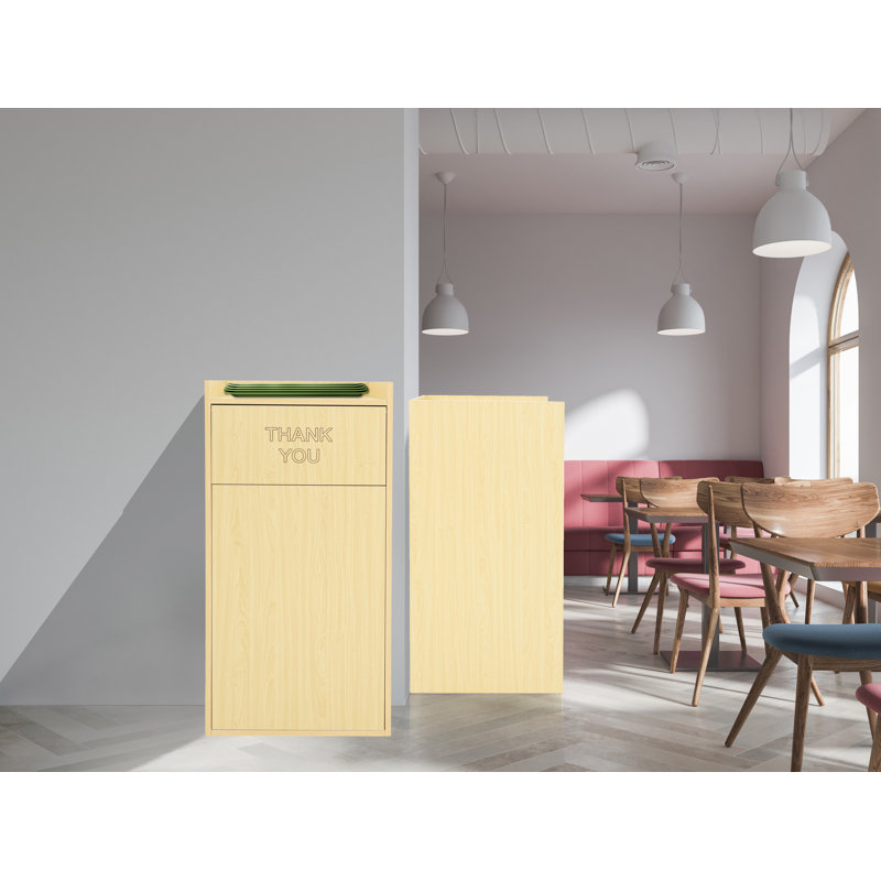 Poubelle 40 gallons Food Service, Brun