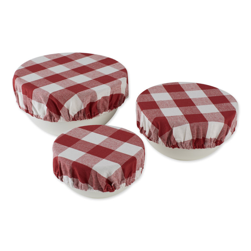 Ensemble de 3 couvre-plats Natazhat, Rouge