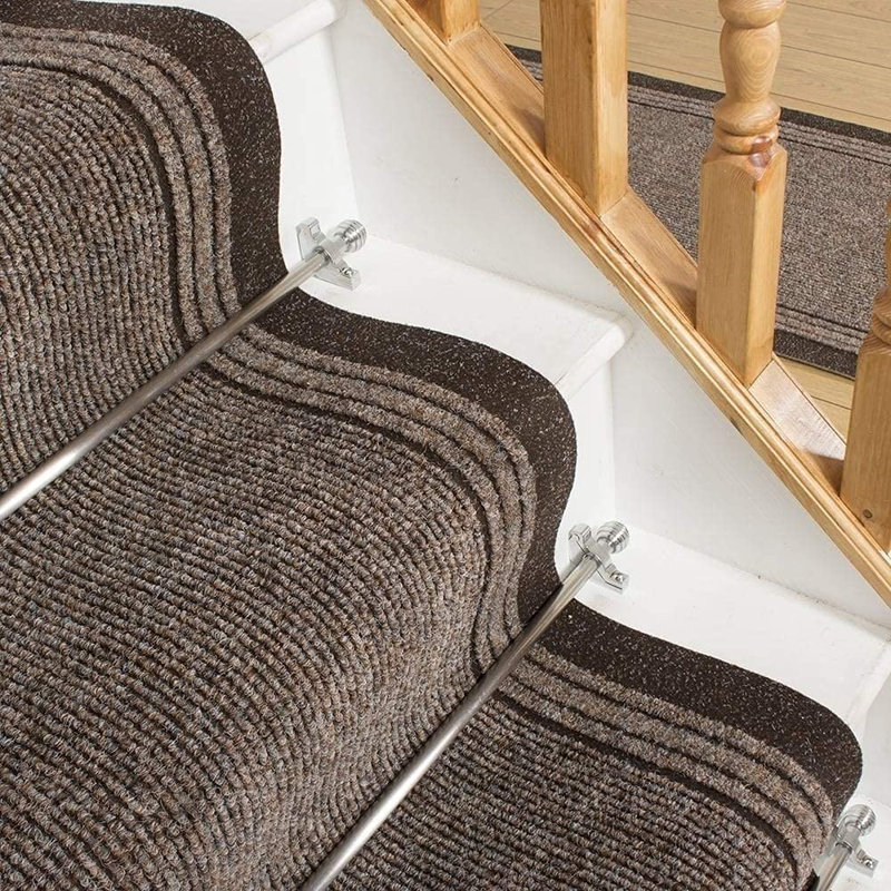 Stair Runner Abby Striped Indoor Area Rug, Runner 450cm x 80cm