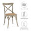 Ensemble de 2 chaises d'appoint Modway Gear-2060545130-2141332731
