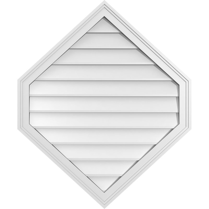 Ventilé vertical à pignon vertical 11/12 po, H 1,5 po x l 30 po x L 36 po