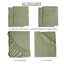 Ensemble de draps en microfibre 6 pièces Lux Decor-1501291184-1501291192