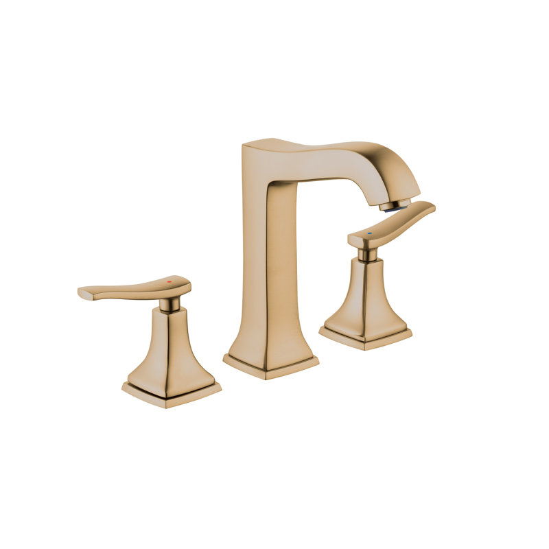 Metropol Classic Widespread Bathroom Faucet, Brushed Bronze