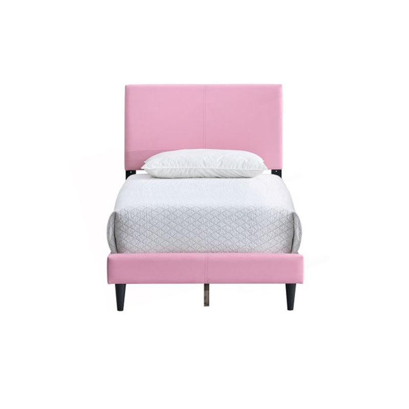 Lit simple Baron (matelas non inclus), Lit simple, Rose
