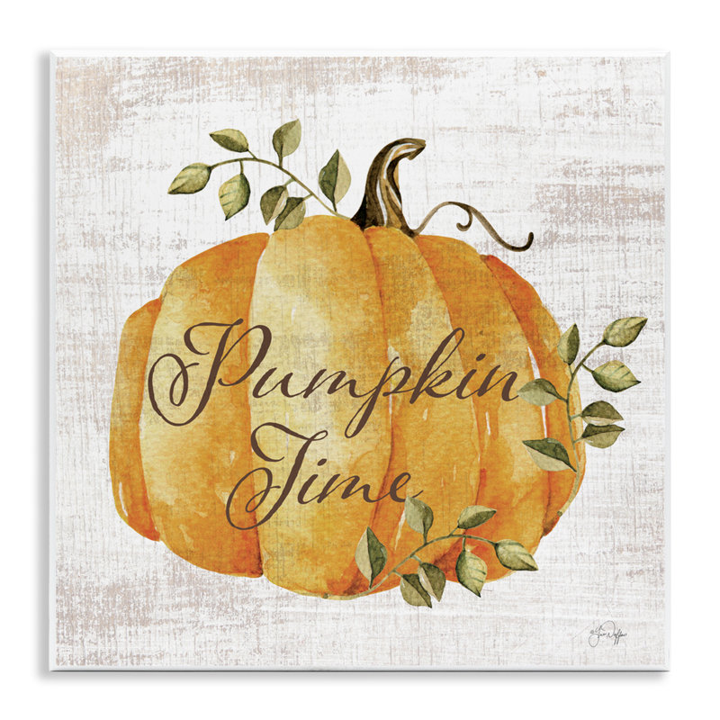 «Pumpkin Time over Rustic», plaque murale par Yass Naffas Designs