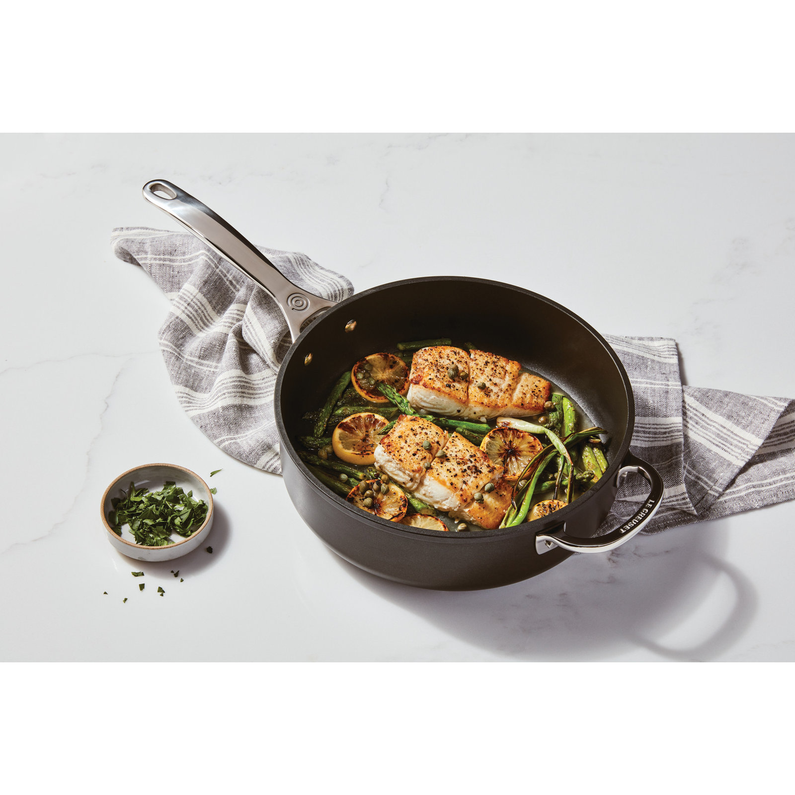 Le Creuset Toughened Nonstick PRO Saute Pan, 4.25 qt.