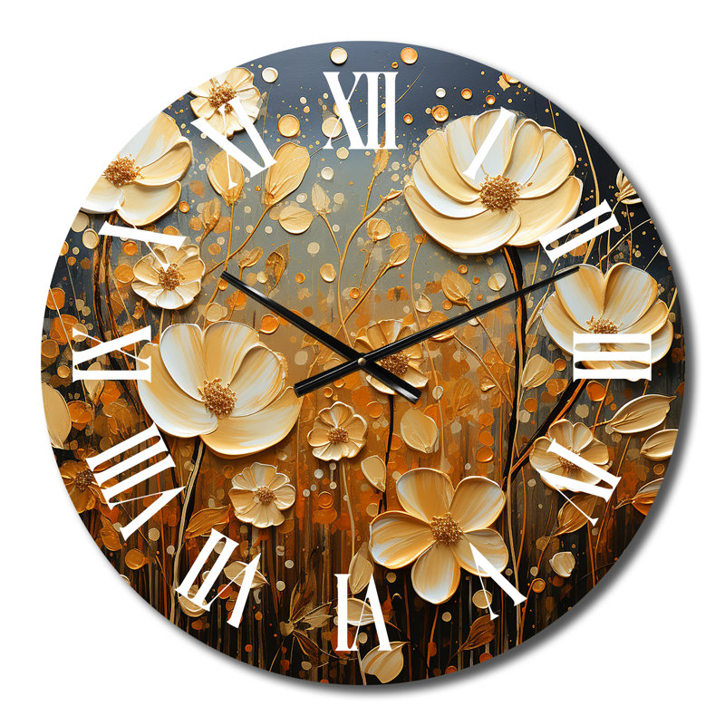 Horloge murale Wildflowers, Petit