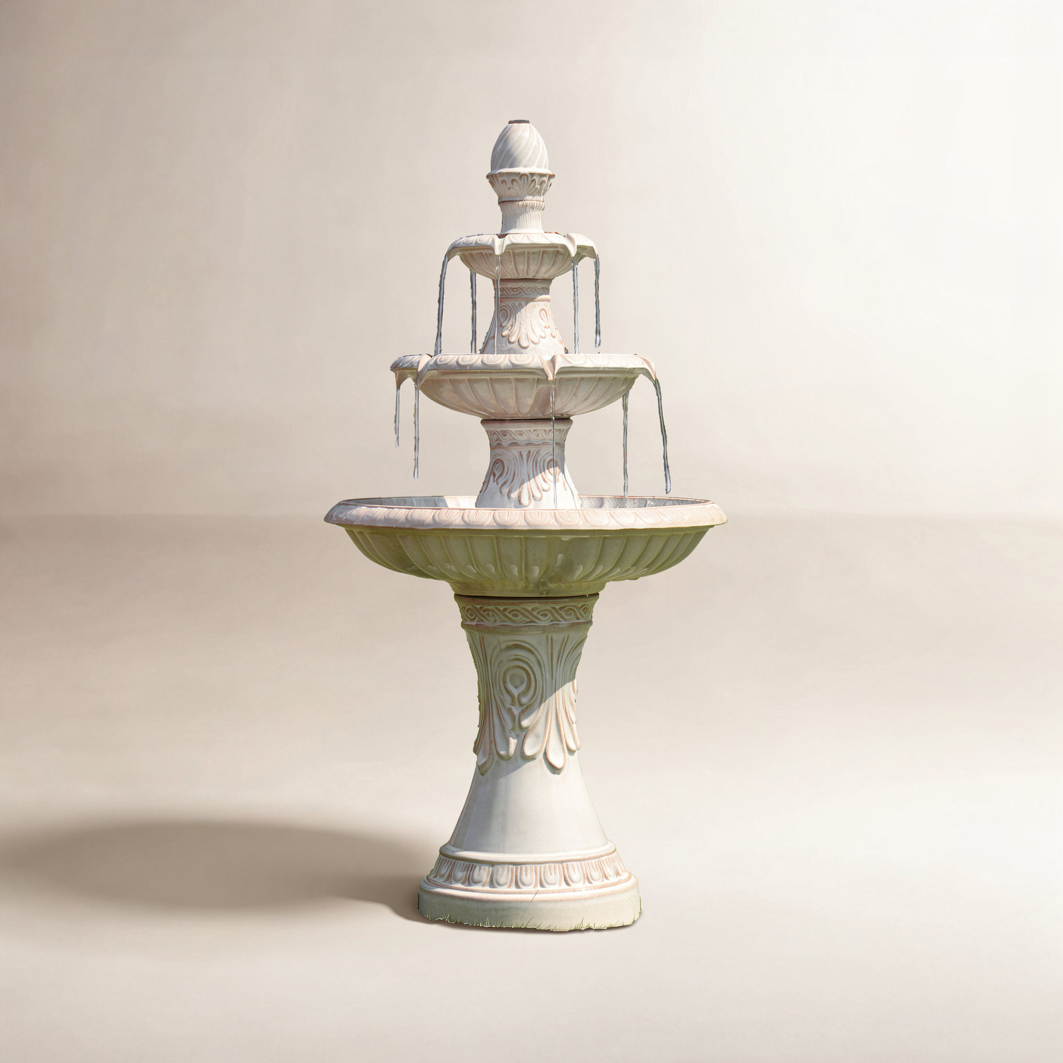 Shiloh 3-Tier Fountain, White