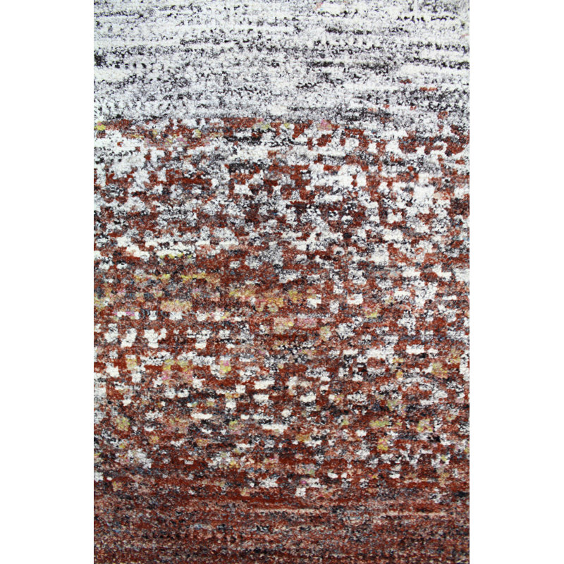 Sahara Abstract Area Rug in Red, Rectangle 11'9 x 15'3"