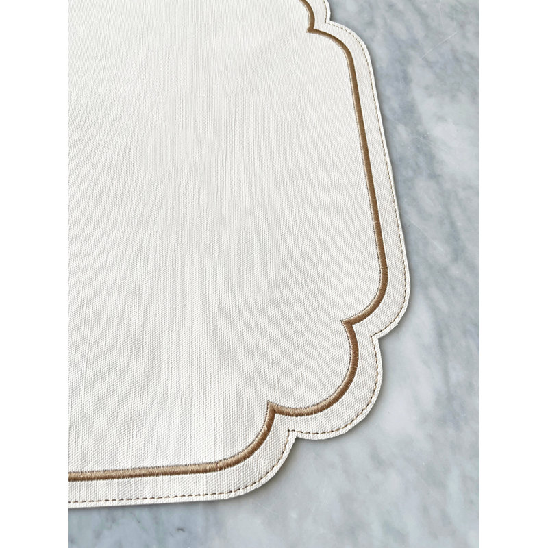 Lane Set of 2 Placemats, Ivory Almond