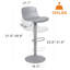Harjyot Modern Swivel Adjustable Height Bar Stool with Backrest Footrest for Kitchen Island Bar Counter-2142645564-2139292897