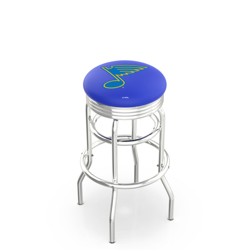 NHL 25" Swivel Bar Stool with Cushion, Pittsburgh Penguins, 25"