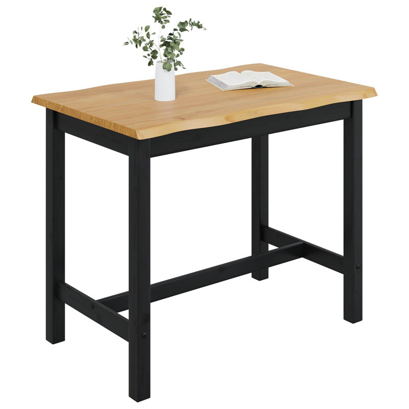 Dining Table, Black/Natural