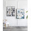 Large Modern Flower Oil Painting, Square Gold Frame Wall Art