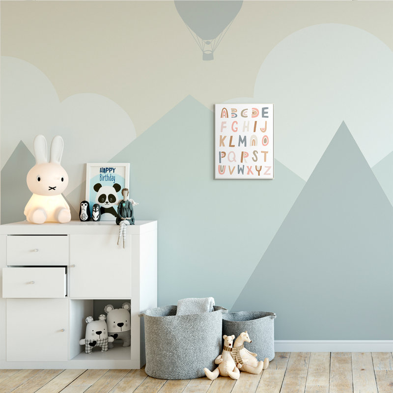 Alphabet arc-en-ciel Lanham, Plaque murale, H 15 po x l 10 po x P 0,5 po