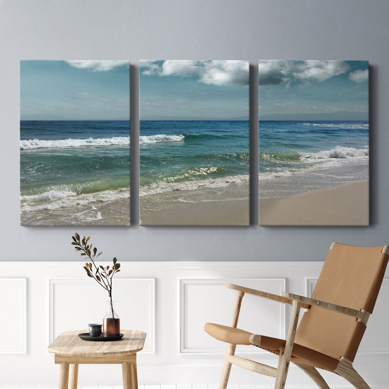 " Majestic Waves " 3 - Pieces, 36" H x 48" W x 1" D