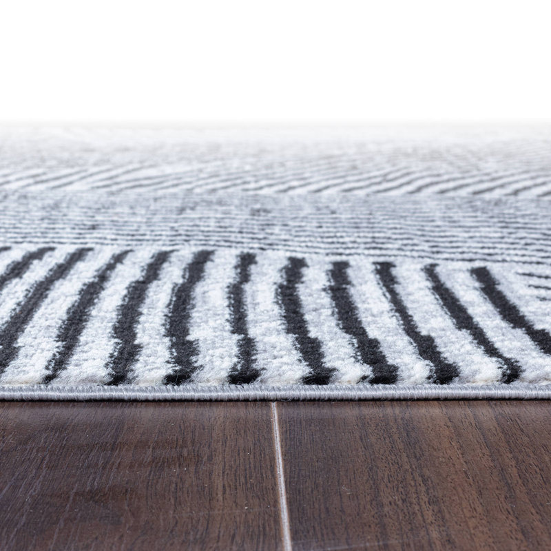 Tapis à rayures bohémiennes, Rectangle 5 pi x 7 pi