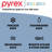  Pyrex Simply Store Tinted 5-Pack Round Storage Set with Plastic Lids, Blue