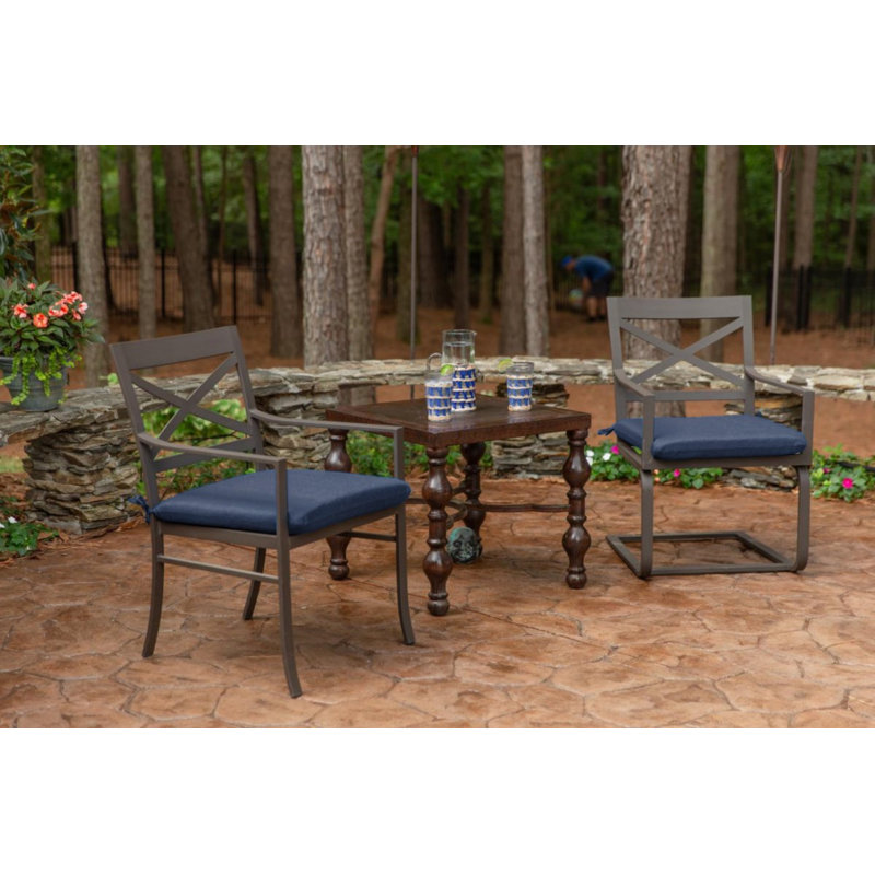 Sunbrella Indoor/Outdoor Reversible Seat Cushion, Canvas Navy Sunbrella®, 18" W x 18" D