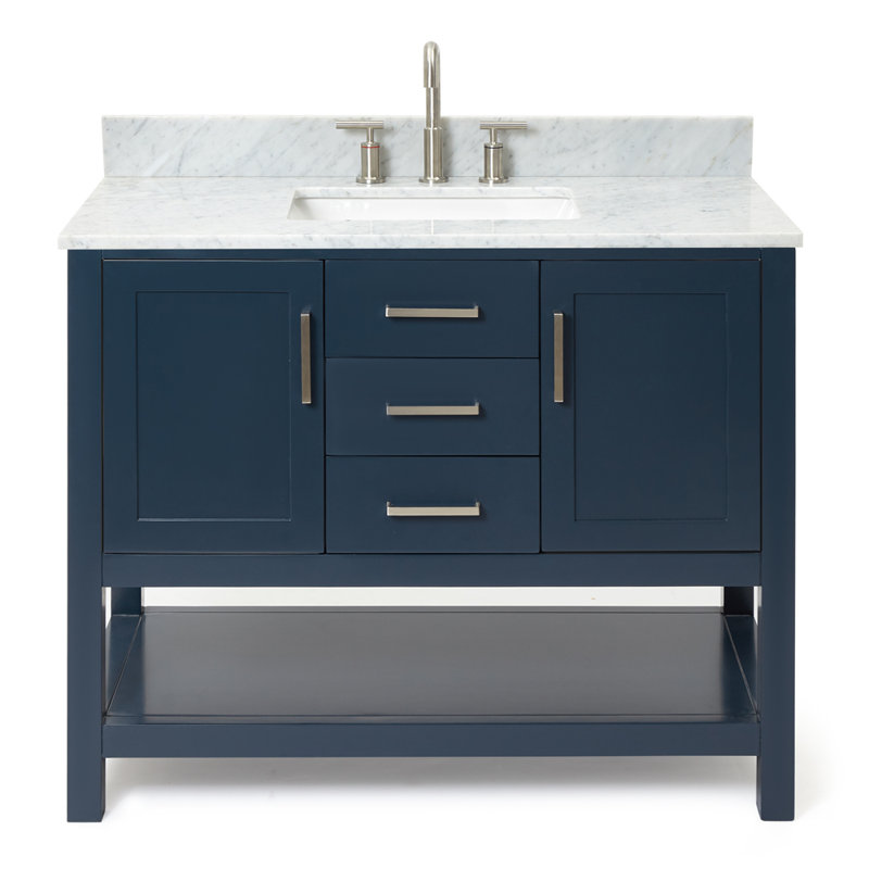 Bayhill 43'' W Single Vanity, Midnight Blue