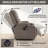 Infinite Position Single Motor Power Lift Recliner with USB Charging Port, Cup Holders, 8-Point Vibration Massage & Lumbar Heating for Elderly-580012074