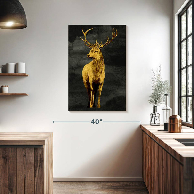 Brampt Golden Deer, 39" H x 26" W