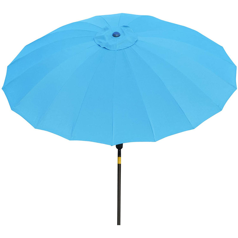 Aarun 279cm Tilt Beach Parasol, Blue