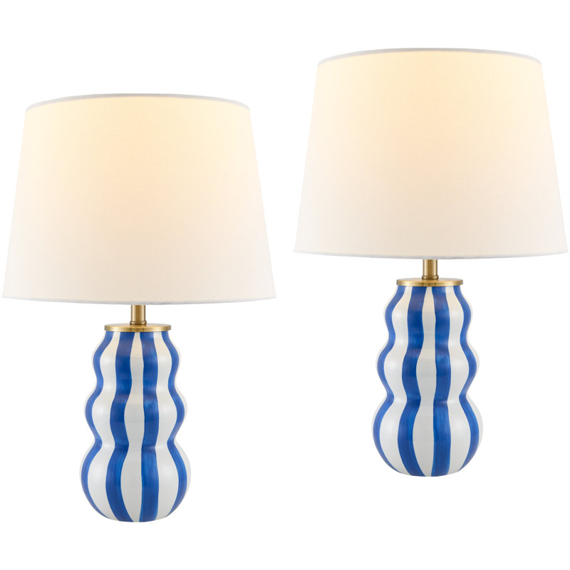 Samp Table Lamp Set, Blue
