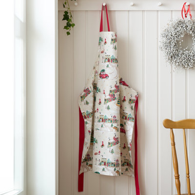 Christmas Town Cotton Kitchen Adult Apron