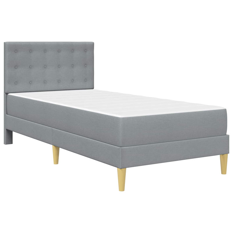 Bed Frame, Single (3'), Light Grey
