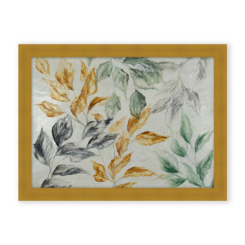 Nature Inspired "Muted Radiance" Canvas Wall Art By , 16" H x 24" W, Framed Print, Beige