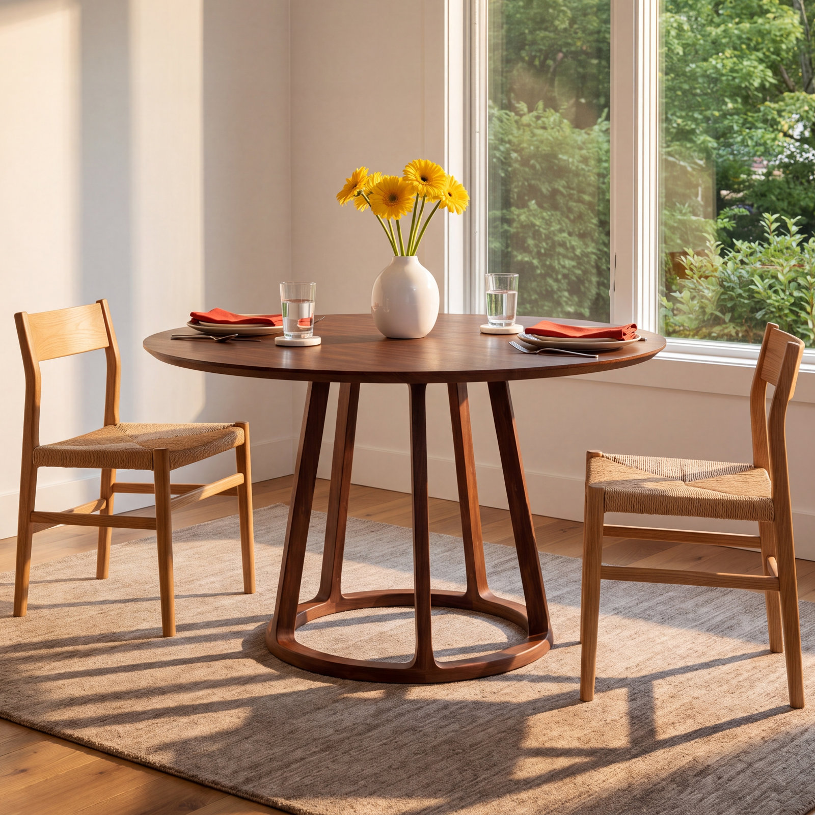Octavian 47" Walnut Dining Table