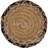 Kettle Grove Jute Round 6 Piece Coaster Set