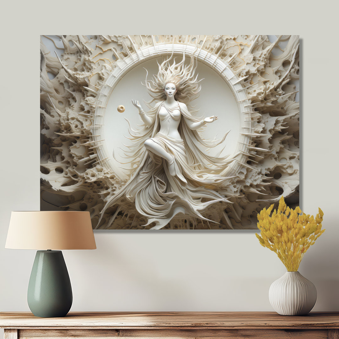 " Indian Mokshas Ethereal Eggshell I " Winston Porter 