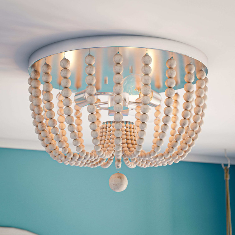 Calabasas Solid Wood Flush Mount