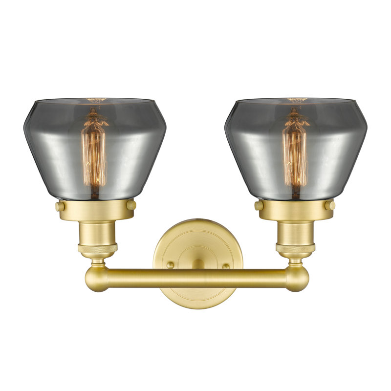 Rivka 2 - Light Dimmable Vanity Light, Plated Smoke, Satin Gold