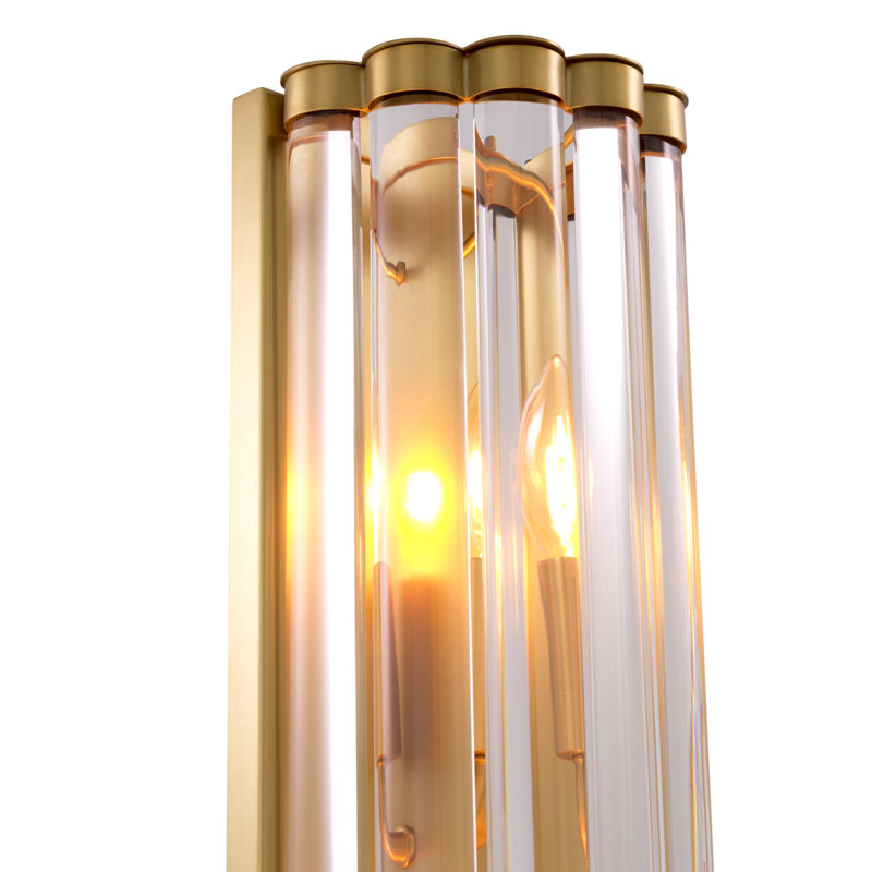 Amalfi 3 - Light Flush Mounted Sconce, Antique Brass