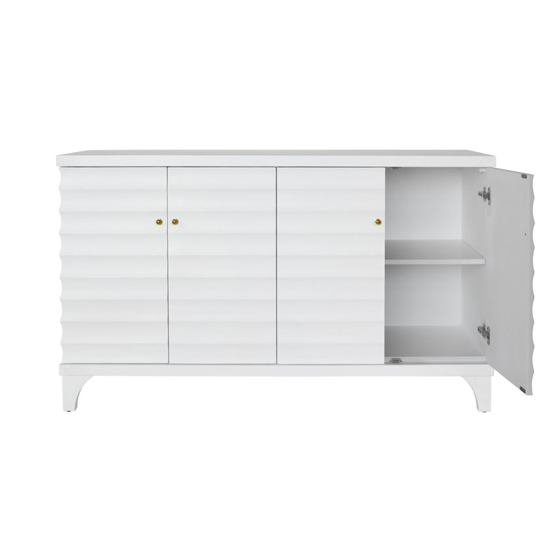 Gates 60'' W Solid Wood Buffet, Matte White