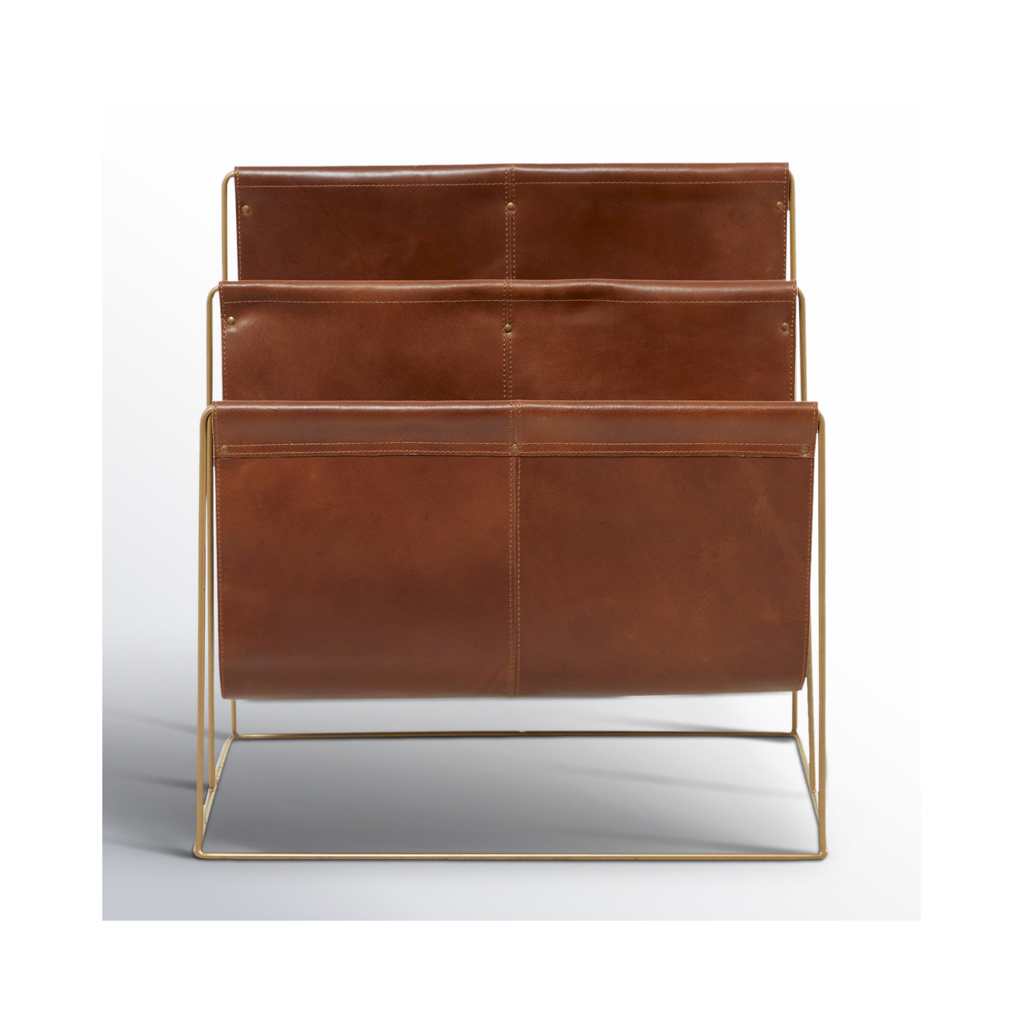 Ginesta Magazine Rack, Brown