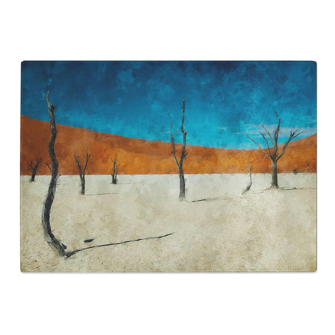Tempered Glass Trees in Namibia Painting Chopping Board
