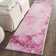 Berman Hand Tufted Wool/Cotton Geometric Rug in Rose/Ivory