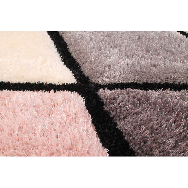 Oguz   Geometric Hand Woven Area Rug, Rectangle 80 x 150cm