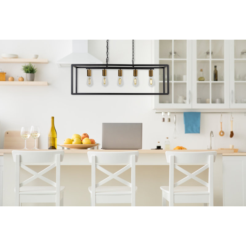 Bas 5 - Light Dimmable Kitchen Island Square / Rectangle Chandelier