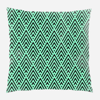 Coussin décoratif à chevrons