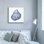 Toile épique Graffiti «Shells 4 Blue and White» par Kathleen Parr, 37 po x 37 po