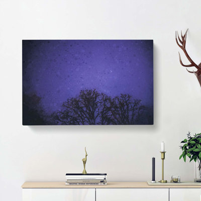 Sky Full Of Purple In Abstract - Wrapped Canvas Print