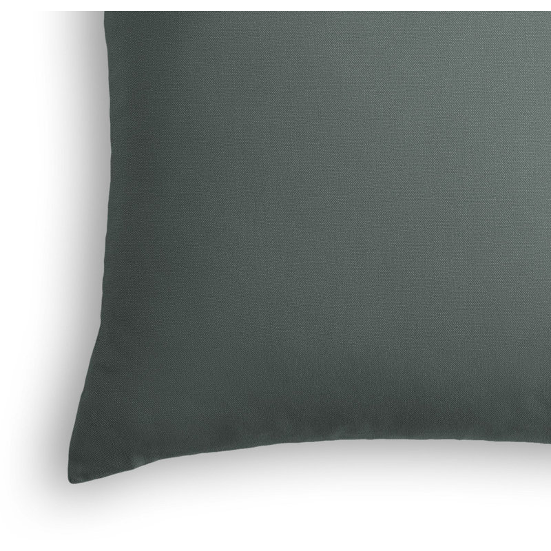 Coussin décoratif en lin , 18 po x 18 po, Gris anthracite