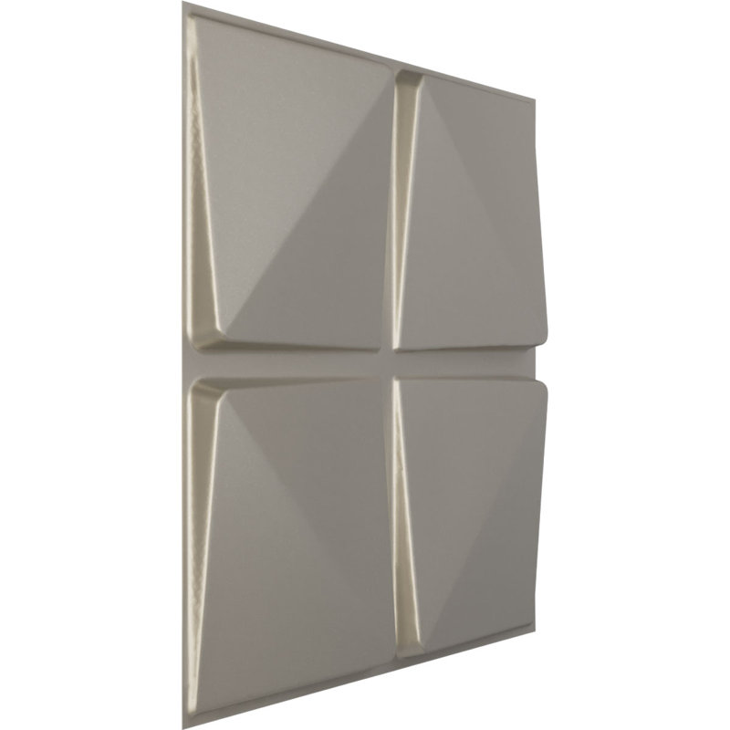 19 5/8"W x 19 5/8"H Edinburgh EnduraWall Decorative 3D Wall Panel, Textured Metallic (Covers 2.67 Sq. Ft.)