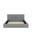Grand lit tapissier au sol en velours-2121701333